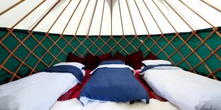 12 Foot Furnished Yurt Airbeds